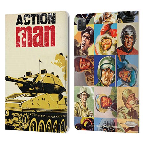 Head Case Designs Oficial Action Man Tanque Clásicos Carcasa de Cuero Tipo Libro Compatible con Apple iPad Pro 11 (2020)