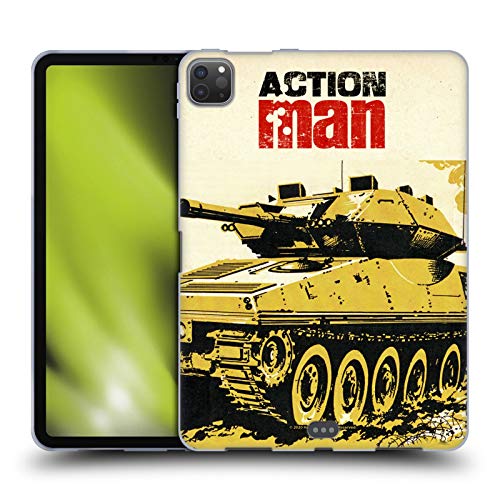 Head Case Designs Oficial Action Man Tanque Clásicos Carcasa de Gel de Silicona Compatible con Apple iPad Pro 11 (2020)