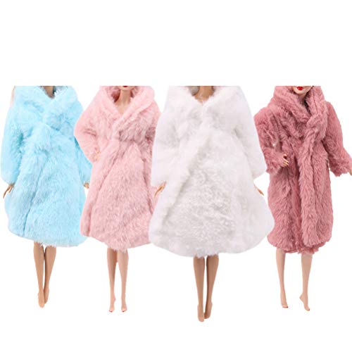 HEITIGN Traje De Muñeca De Invierno Colorido De 4 Piezas, Abrigo Suave Multicolor Para Vestido De Muñeca De 27-29 Cm Accesorios Cálidos De Invierno Ropa Ropa Informal Para Muñecas Niños Juguete Regalo