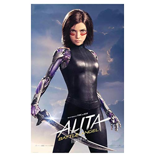 HJZBJZ Alita - Carteles e Impresiones de películas de Ángel de Batalla, Pintura en Lienzo, Artista de Pared para Regalo de decoración del hogar, 20x28 Pulgadas, sin Marco, 1 Uds.