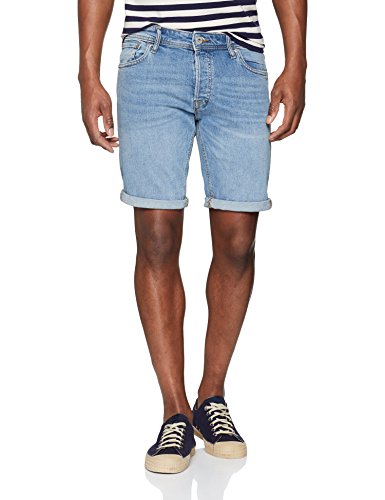 Jack & Jones Jjirick Jjoriginal Shorts Am 702 STS Pantalones Cortos, Azul (Blue Denim Blue Denim), 52 (Talla del Fabricante: Large) para Hombre