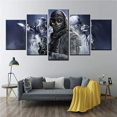 JINGSHENG Call of Duty 4 Modern Warfare Soldier Videojuego Art Canvas Posters e Impresiones para la decoración del hogar de la Sala de estarSize2