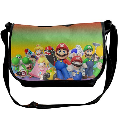 JONINOT Mario and Raving Rabbids Bolsos de Hombro Commute Messenger Bag Bolsos de Trabajo Crossbody Mochila Escolar