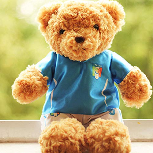 KAMRL Altura Sentada 25 Cm Lindo Jugador De Fútbol De Felpa Juguetes Muñeca De Peluche Juguetes De Recuerdo para Niños Mini Ositos De Peluche Regalo De Los Niños