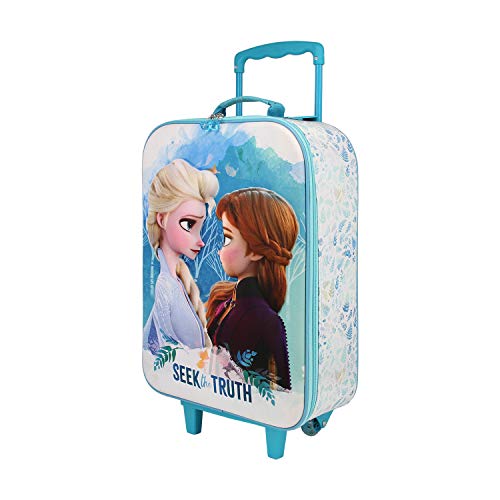 Karactermania Frozen 2 Seek - Maleta Trolley Soft 3D, Multicolor, Un tamaño