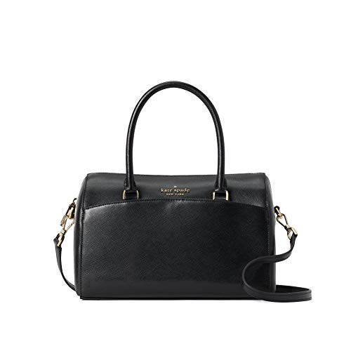 Kate Spade New York Devyn Medium Duffel Crossbody Satchel Handbag in Black