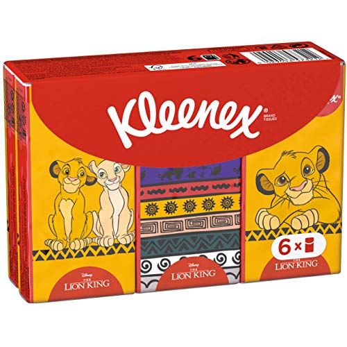 Kleenex Kids Disney - Pañuelos para niños (6 x 9 toallitas, 1 x 144 g)