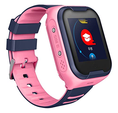 LNLJ - Reloj inteligente 4G para niños, impermeable, GPS, con video, chat de voz y pago SOS despertador, regalo perfecto para niños y niñas, color rosa