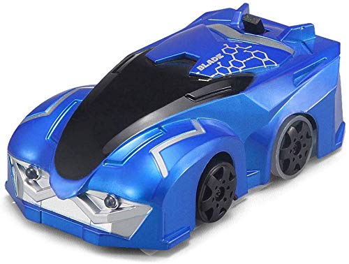 L.TSA Remote Control Car Drift Car 4 Channel 2.4Ghz Remote Control Stunt Climbing Wall Car Cool Shape Niños Juguetes Azul