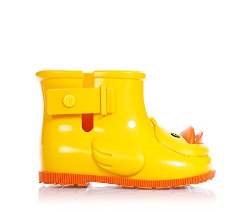 Melissa Mini Infant Rain Duck Boot Plastic Pull On Yellow-Yellow-4 Size 4