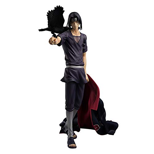 Missyou Anime Naruto Uchiha Itachi con Figuras De Acción De Cuervo 22 Cm, Juguetes De PVC Shippuden Xmas Gift Uchiha Sasuke Figurals Figurita Coleccionable