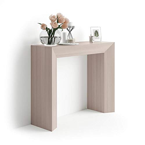 Mobilifiver Mesa Consola, Modelo Giuditta, Color Olmo Perla, 90 x 30 x 75 cm