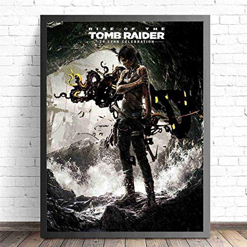 MXLF Lienzo Pintura Rise of The Tomb Raider Juego Imprime Moderna de la Pintura Poster Arte de Pared Cuadros for la decoración de la Sala de Estar No Frame (Color : 2, Size (Inch) : 50x75CM No Frame)