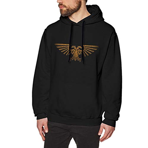 N / A Warhammer - Sudadera con capucha para hombre de manga larga de algodón con capucha sin bolsillo