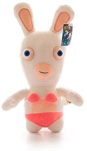 N-R Juguetes de Peluche Rayman Raving Rabbids Rabbit Kawaii Plush Animation Rabbit Animal Kids Toy 25Cm Muñecos de Peluche para niños Niñas Regalo