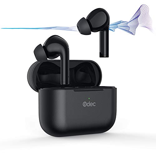 Odec Auriculares Bluetooth, In Ear Auriculares Inalámbricos con Cancelación Activa De Ruido, 35 Horas y Carga Rápida USB-C, 4 Micrófonos, Bluetooth 5 Sonido Estéreo, Control Táctil, IPX5
