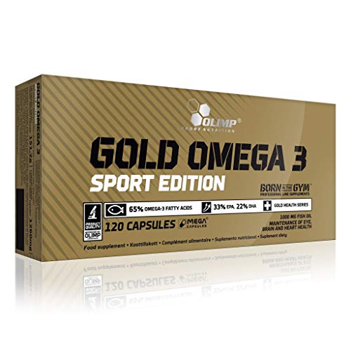 Olimp Oro Omega-3 Edición Del Deporte 3x120 Cápsulas, Paquete De 3