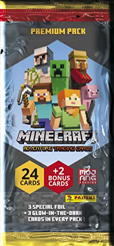 Panini France SA-Minecraft - Lote de 24 Tarjetas EL, 004115B26FPEF