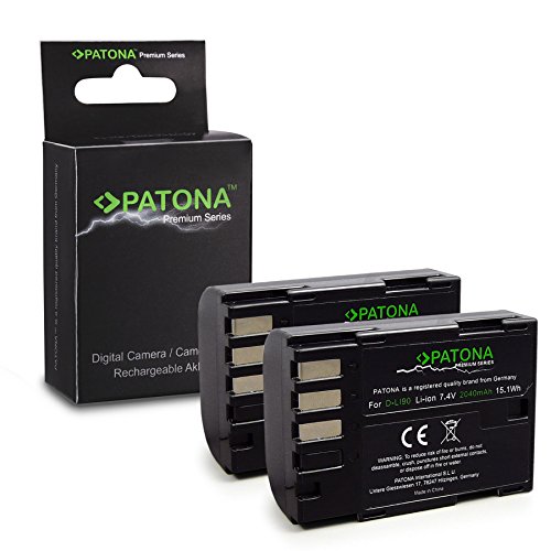 PATONA 2X Premium Bateria D-Li90 Compatible con Pentax 645D K-01 K-3 K-5 K-7