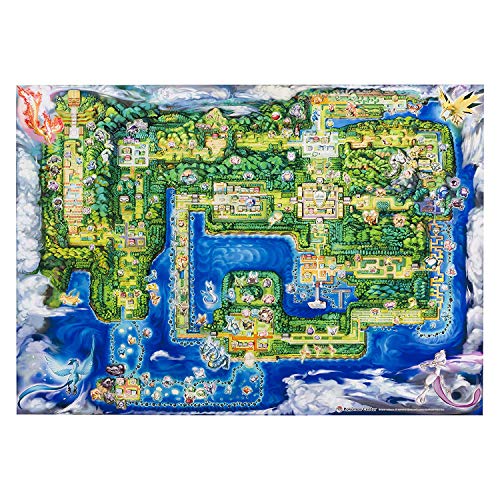 PC Póster de Pokemon Pika Vee B1, tamaño B1, mapa de la ciudad de Pokémon