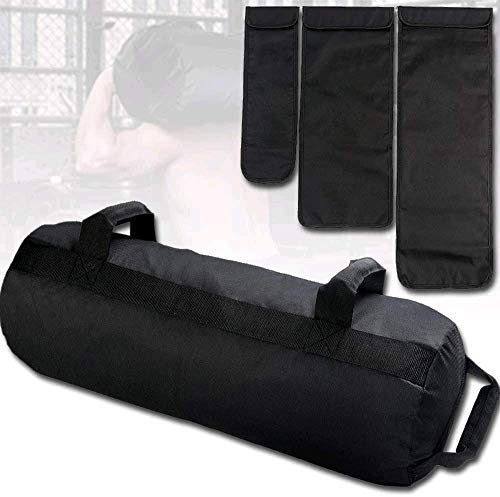 PELLOR Bolsa de Arena con Pesas para el Entrenamiento Físico, Hombres y Mujeres Bolsa de Pesado para Sentadillas y Levantamiento con Pequeñas Bolsas Ajustables, Equipos de Gym/Yoga/Corriendo