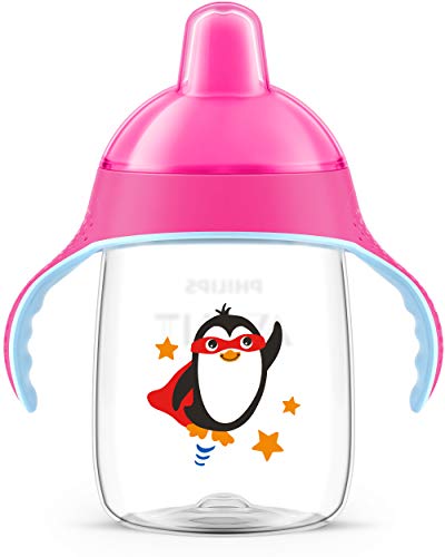 Philips Avent Magic - Taza antigoteo de 340 ml, color rosa (SCF755/07)