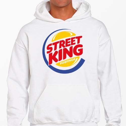 Positivos Sudadera Capucha Street King Burger Sudaderas Capucha - XL