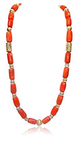 PrestigeApplause hermosas mujeres Original tradicional Coral perlas novia Wedding Party Collar Pulsera Conjunto de joyas