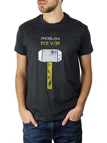 Problem Solver KaterLikoli - Camiseta para hombre antracita M