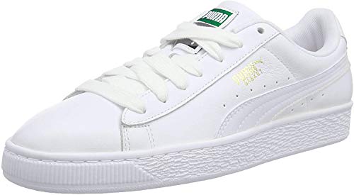 PUMA Basket Classic LFS, Zapatillas Unisex Adulto, Blanco (White/White), 43 EU