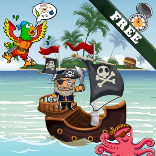 Puzzles de piratas para bebés y los niños! Juegos de rompecabezas educativo : Descubra la bahía del pirata! GRATIS