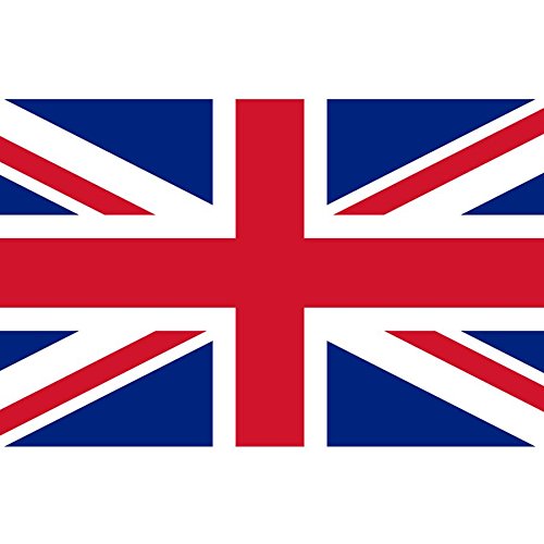 Q&J Bandera Oficial del Reino Unido - Medidas 150 x 90 cm. - 100% Polyester para Exterior e Interior