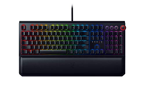 Razer BlackWidow Elite - Teclado Gaming, Estándar, Alámbrico, USB, Interruptor mecánico, DE Layout, Negro