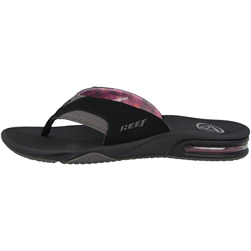 Reef Fanning, Chanclas Mujer, Black/Grey, 42.5 EU