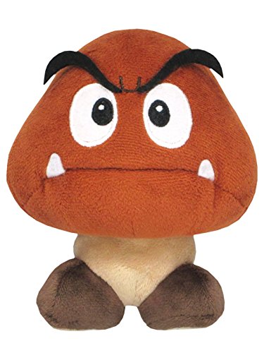 Sanei Super Mario All Star Collection 5" Goomba Plush, Small