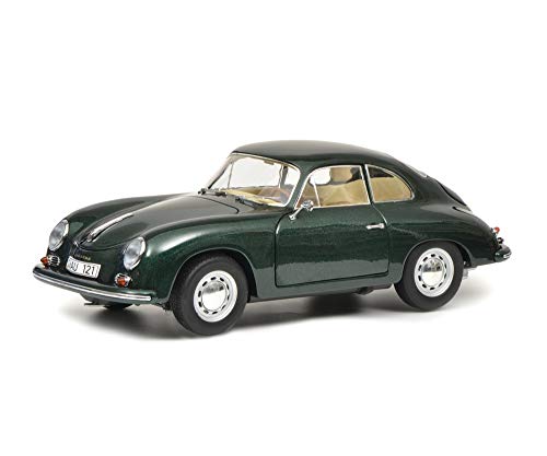 Schuco 450031400 Porsche 356 A, Carrera Coupé, edición Limitada, 1:18, Color Verde/metálico