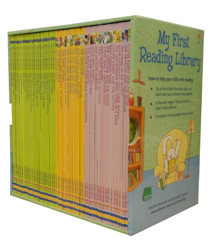 Seven Creations Usborne My Very First Reading Library 50 Books Set Collection Pack Early Level 1 and 2