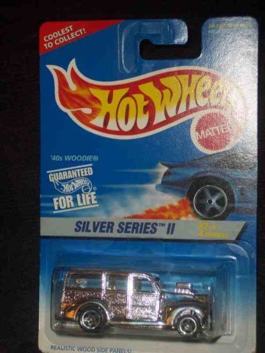 Silver Series 2 #2 1940s Woodie 5-Spokes HW Logo On Side #421 Mint by Hot Wheels