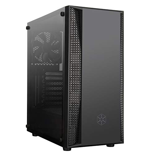 SilverStone Technology 22116 SST-FAB1-G - Estuche para Computadora de Juego Fara Tower ATX, Diseño Elegante, Panel Lateral de Vidrio Templado