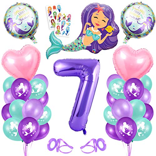 Suministros de fiesta de 2º cumpleaños para niños, pancarta con el número  2, globos de aluminio con el número 2, pompones de papel de aluminio para