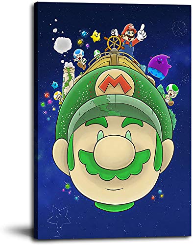 SSKJTC Póster de Super Mario Galaxy 2 de la nave espacial de 24 x 36 pulgadas