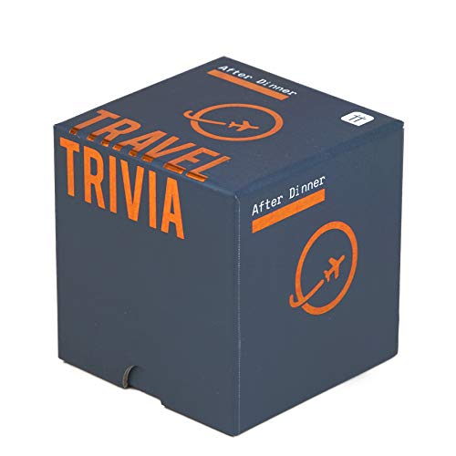 Tarjetas de Preguntas de Trivia de Viaje | Juego de Mesa para después de la Cena, Caja de Regalo | Viajes, Banderas, geografía, Capitales, monumentos del Mundo, Familia, Amigos