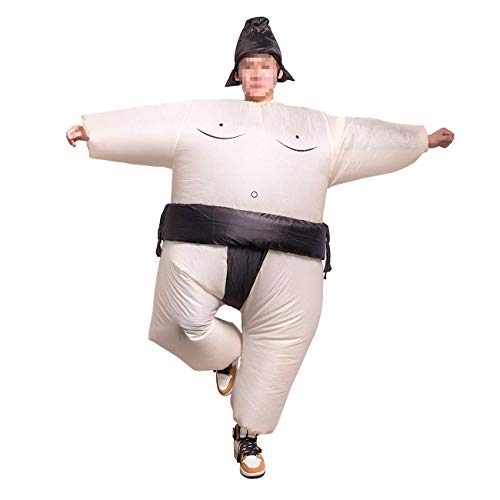 THEE Disfraces Inflable Luchador de Sumo Traje Hinchable para Halloween