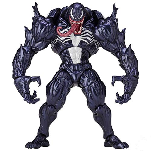 TiKiNi Figura de acción Venom Ornamento, modelo de figura de veneno de PVC, juguete coleccionable, multiusos, reutilizable, creativo, juguete de anime, adornos de regalo para fans de anime de 18 cm