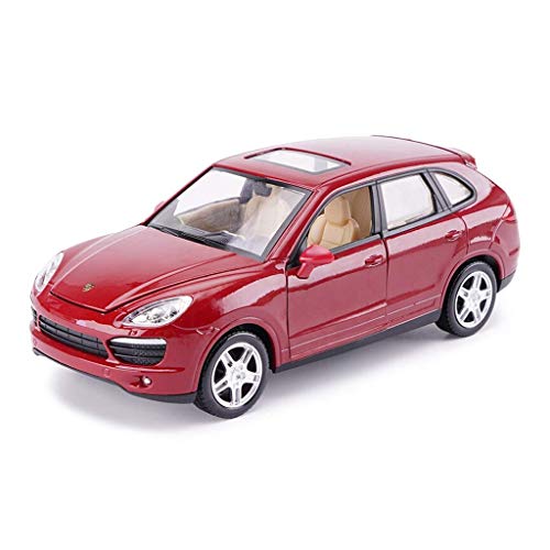 TZSMCMX Juguetes niños Empuje y Go Car Model, Sonido y Luces Modelo de vehículo de Interior Juegos al Aire Libre Regalos for Las Muchachas de los Muchachos del niño, 1,24 Porsche Cayenne TZSM Q5C0M9X