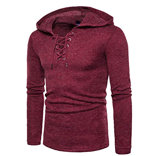 U/A - Sudadera con capucha para hombre Rojo rosso L