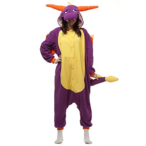 Unisexo Adulto Animal Pijama Cosplay Disfraz con Capucha Onesies Kigurumi Pyjama Homewear Mamelucos Ropa De Dormir para Carnaval Halloween