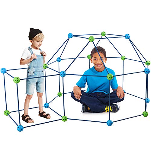 vamei 85pcs Den Kits de construcción Construya su Propio Juguete de construcción Juego de construcción de plástico DIY Castillo ingeniería Juguetes educativos Aprendizaje niños Niñas de 6+ años