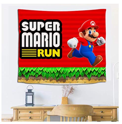 WallDiy Super Smash Bros Ultimate Tapestry Mario Bross Tapiz De Pared Videojuegos