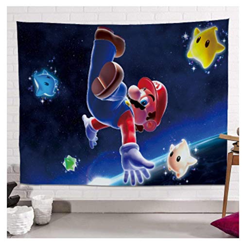 WallDiy Super Smash Bros Ultimate Tapestry Mario Bross Tapiz De Pared Videojuegos